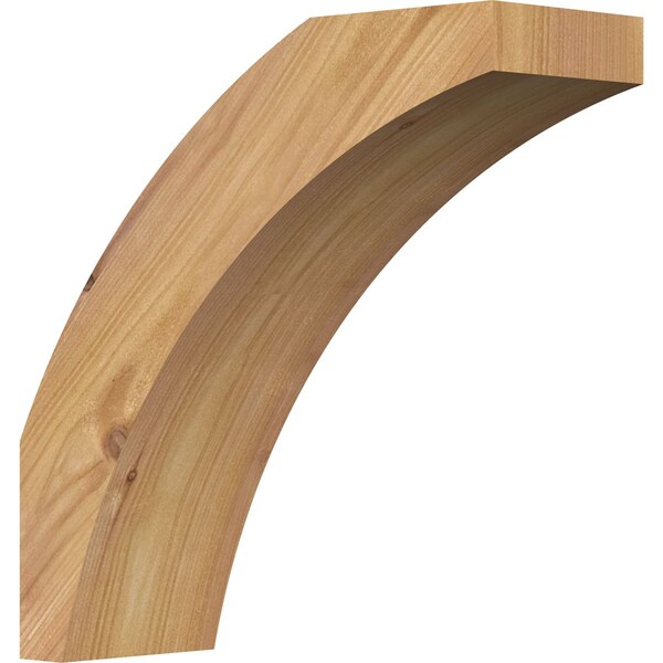 Ekena Millwork 3 1/2"W x 10"D x 10"H Thorton Smooth Knee Brace, Western Red Cedar BRC04X10X10THR00SWR - main